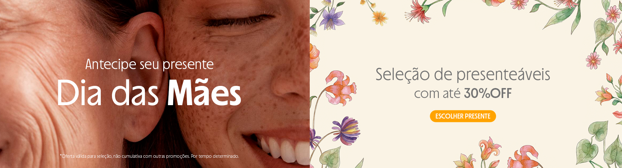 Promo dia das mães antecipe